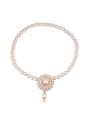 thumb Fashion Shiny AAA Zirconias Imitation Pearls-covered Alloy Necklace 2