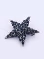 thumb Gun Color Plated Star Rhinestones-covered Alloy Brooch 0