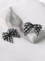 thumb Personalized Cloth Bowknot 925 Silver Stud Earrings 2