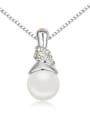 thumb Chanz using austrian elements in Austria pearl necklace Venus love clavicle Pendant Chain 3