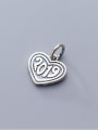 thumb 925 Sterling Silver With Antique Silver Plated Vintage Heart Pendants 0