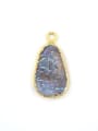 thumb Irregular Natural Stone Gold Plated Pendant 0