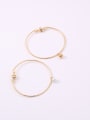 thumb Titanium With Gold Plated Simplistic Round Bangles 4