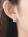 thumb Copper  With Platinum Plated Luxury Geometric Stud Earrings 1