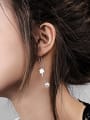 thumb Fashion Artificial Pearl Rhinestone-studded Star Line Earrings 1