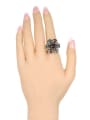 thumb Retro style Cubic Resin stones Crystals Alloy Ring 1