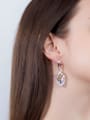 thumb Copper With Platinum Plated Fashion Water Drop Cluster Earrings 2