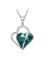 thumb Fashion austrian Crystal 925 Silver Heart Pendant 0