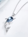 thumb Dolphin-shaped Crystal Necklace 2