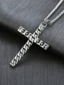 thumb Stainless Steel With Platinum Plated Simplistic Cross Necklaces 3