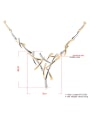 thumb Alloy Double Color Design Cross Shaped Two Pieces Jewelry Set 1