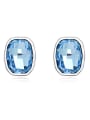 thumb Simple Clear austrian Crystal Alloy Stud Earrings 3