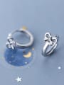 thumb 925 Sterling Silver With Silver Plated Cute Hollow Bowknot Clip On Earrings 2