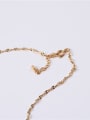 thumb Titanium With Gold Plated Simplistic Short clavicle Necklaces 3