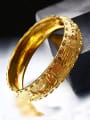thumb Copper Alloy 24K Gold Plated Ethnic style Dragon-phoenix Stamp Bangle 1