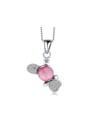 thumb Semi-precious Stones Fashion Silver Pendant 0