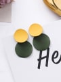 thumb Alloy With Geometric concave-convex Disc Earrings Stud Earrings 1