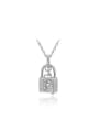 thumb Fashion Locket Shaped Austria Crystal Necklace 0