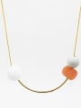 thumb Women 18K Gold Plated Eraser Beads Necklace 1