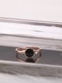 thumb Titanium With Rose Gold Plated Simplistic Round Band Rings 1