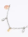 thumb Copper Alloy Multi-gold Plated Fashion Smiling Face Zircon Anklet 2