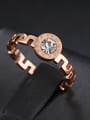 thumb Stainless Steel With Rose Gold Plated Fashion The Great Wall pattern Rings 1
