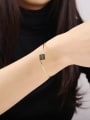 thumb Exquisite 18K Gold Plated Square Shaped Bangle 2