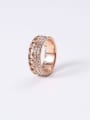 thumb Titanium With Rose Gold Plated Simplistic Round Stacking Rings 2