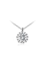 thumb Exquisite Sunflower Shaped AAA Zircon Necklace 0