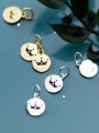 thumb 925 Sterling Silver With  Enamel Simplistic Crown  Round Pendants 2
