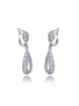 thumb Delicate Water Drop Shaped Austria Crystals Earrings 0