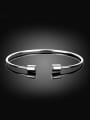thumb Delicate Cylinder Shaped Open Design Bangle 0