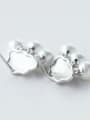 thumb S925 silver fashion drawing cloud shell pearl drop earring 3