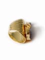 thumb Exaggerated Personalized Agate Stone Gold Plated Ring 2