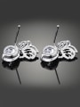 thumb Simple Little Butterfly Cubic Zircon Stud Earrings 1