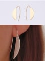 thumb Titanium With Gold Plated Simplistic Geometric Hook Earrings 1