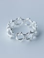 thumb Fresh Hollow Star Shaped Open Design S925 Silver Ring 1
