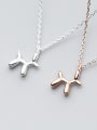 thumb S925 Silver Necklace Pendant female wind personality dog pendant temperament cute little animal clavicle chain D4322 4