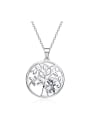 thumb Personalized Little Tree Cubic Zircon 925 Silver Necklace 0