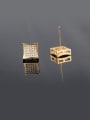 thumb Square AAA Zircon Europe And The United State Quality stud Earring 2