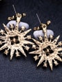 thumb Color Sparking Star Drop Chandelier earring 2