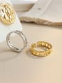 thumb 925 Sterling Silver With 18k Gold Plated Trendy Rome digital Rings 0