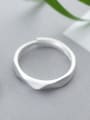 thumb Couples Black Gun Plated Frosted S925 Silver Ring 2