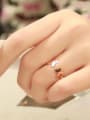 thumb Double Butterfly Rose Gold Plated Opening Ring 2