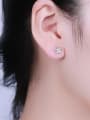 thumb Women Plum Blossom Shaped stud Earring 1