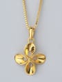 thumb Gold Plated Flower Necklace 2