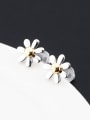 thumb Simple Style 18K Gold  S925 Silver Flower-shaped stud Earring 1
