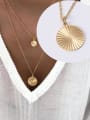 thumb Titanium With Gold Plated Personality Irregular Necklaces 1