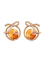 thumb austrian Elements Crystal Earrings elegant bow earrings with crystal appearance 0