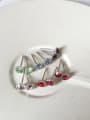 thumb Sterling silver color birthstone earrings 1